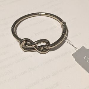 Goldtone Knot Bangle Bracelet